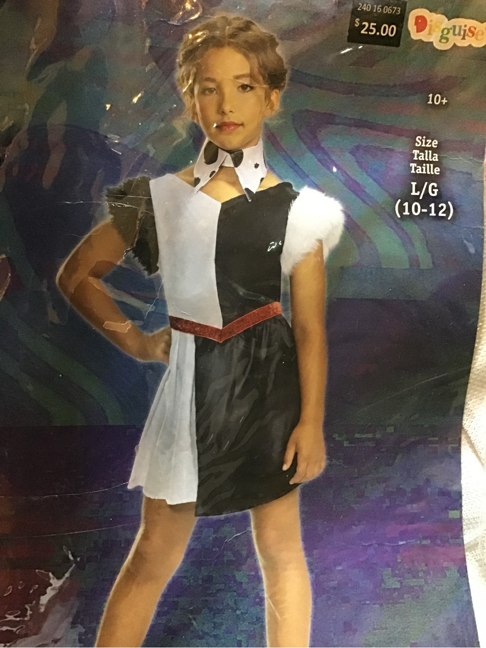 Disney villains Cruella child costume size large 10/12 -NEW - Picture 2 of 4